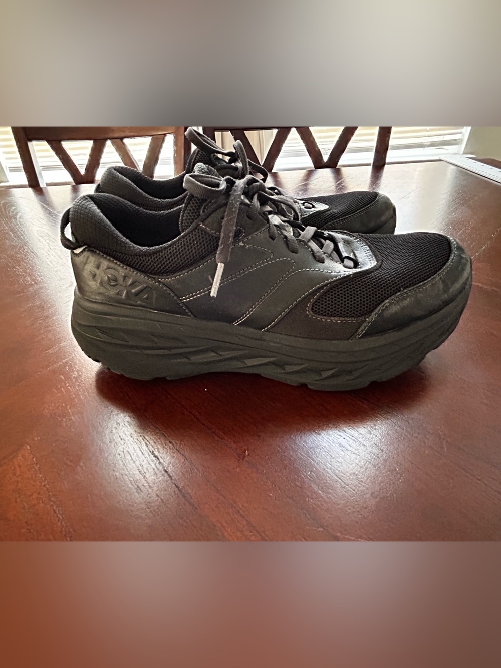 Hoka Bondi LMen's Black Athletic Walking Shoes size 11